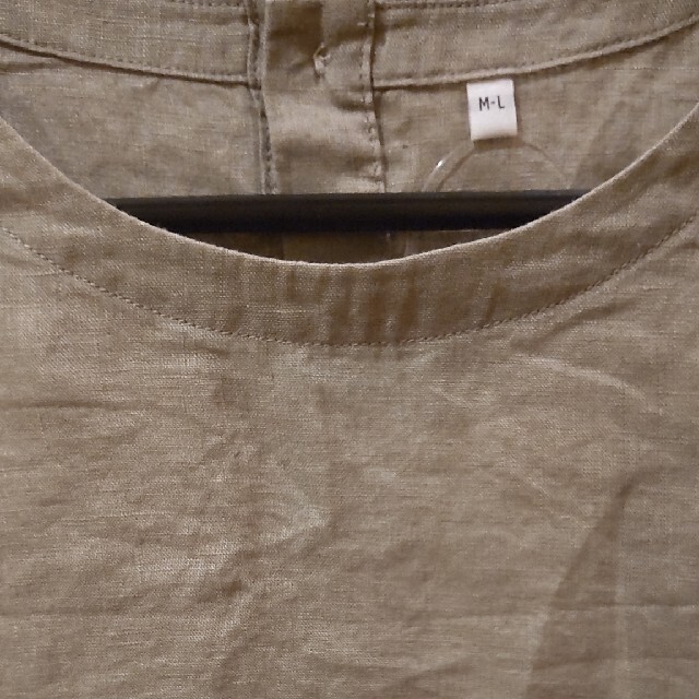 MUJI (無印良品)(ムジルシリョウヒン)の半袖ブラウス　オーガニックリネン レディースのトップス(シャツ/ブラウス(半袖/袖なし))の商品写真