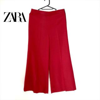 ザラ(ZARA)のAmico様専用 ZARA ザラ ジッパー キュロットパンツ レッド 赤(キュロット)