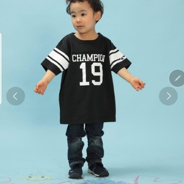 FREAK'S STORE(フリークスストア)の【ちゃりぼ様専用】【新品】Champion  KIDS FOOTBALL TEE キッズ/ベビー/マタニティのキッズ服男の子用(90cm~)(Tシャツ/カットソー)の商品写真