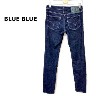 ブルーブルー(BLUE BLUE)の濃紺BLUE BLUEストレッチスリムデニムパンツW26約77ｃｍ(デニム/ジーンズ)