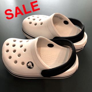 クロックス(crocs)のクロックス　13センチ　ホワイト(サンダル)