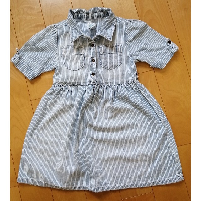 Old Navy(オールドネイビー)のオールドネイビー　デニムワンピース キッズ/ベビー/マタニティのキッズ服女の子用(90cm~)(ワンピース)の商品写真