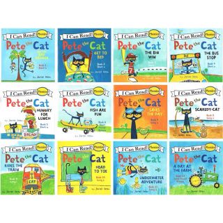 ミニ英語絵本12冊セット　フォニックス Pete the  cat(絵本/児童書)