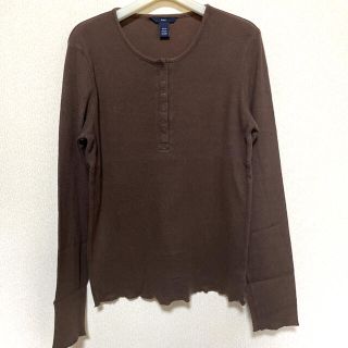 ギャップ(GAP)のGAP ヘンリーネックtee ロンT(カットソー(長袖/七分))