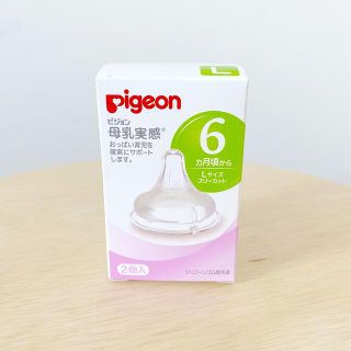 ピジョン(Pigeon)のピジョン 母乳実感 乳首 L 2個入り(哺乳ビン用乳首)