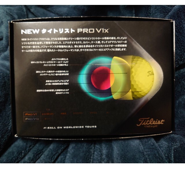 Titleist(タイトリスト)のタイトリスト　PRO  V1X イエロー　ゴルフボール　２ダースセット スポーツ/アウトドアのゴルフ(その他)の商品写真