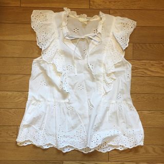 エイチアンドエム(H&M)のsale✨H&M スカラップレース(シャツ/ブラウス(半袖/袖なし))