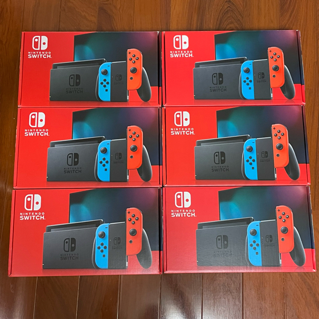 どうぶつの森新型 Switch 任天堂 スイッチ 本体  ネオン 6台 セット