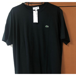 ラコステ(LACOSTE)の「新品タッグ付き」LACOSTE ラコステ Tシャツ 黒ブラック　Lサイズ(Tシャツ/カットソー(半袖/袖なし))