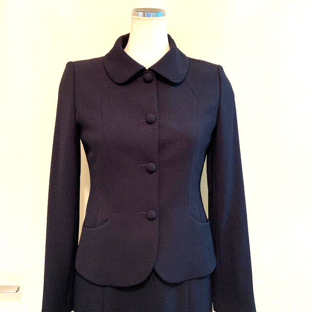 SOIR(ソワール)の新品　お受験濃紺ワンピーススーツ7号　東京ソワール　ココラッシー  レディースのフォーマル/ドレス(スーツ)の商品写真