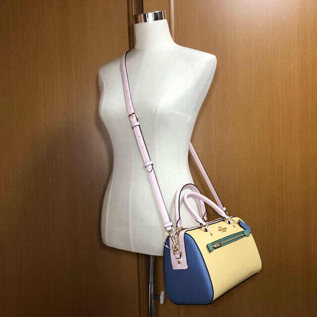 新品】COACH ショルダーバック ローアン サッチェル カラーブロック