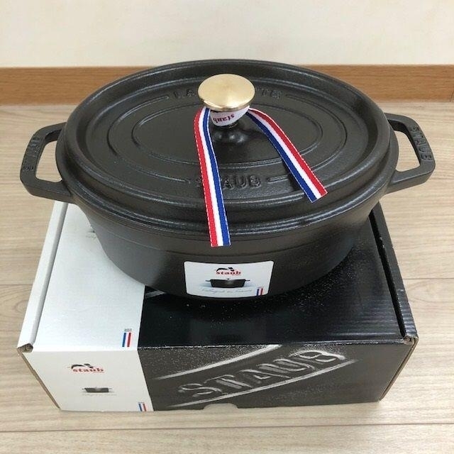 363】ストウブ ピコ ココットオーバル 23cm STAUB ブラック | www