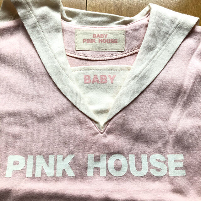 PINK HOUSE(ピンクハウス)のベビーピンクハウス セーラーカラーのTシャツ 90サイズ 未使用品 キッズ/ベビー/マタニティのキッズ服男の子用(90cm~)(Tシャツ/カットソー)の商品写真