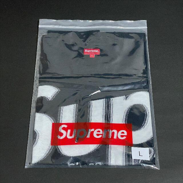 Supreme(シュプリーム)のシュプリーム インターシャ スペルアウト トップ Tシャツ L 黒 メンズのトップス(Tシャツ/カットソー(半袖/袖なし))の商品写真