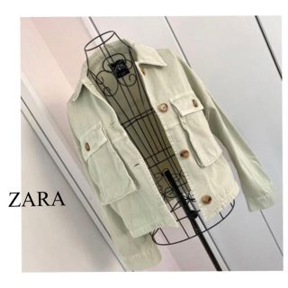 ザラ(ZARA)の【ZARA】デニムジャケット　グリーン(Gジャン/デニムジャケット)