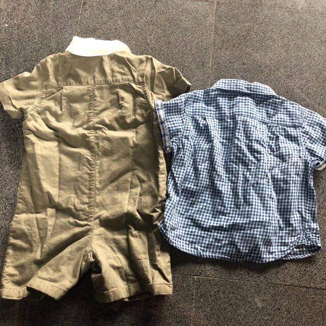 GAP Kids(ギャップキッズ)のgap カバーオール シャツ  キッズ/ベビー/マタニティのキッズ服男の子用(90cm~)(ブラウス)の商品写真