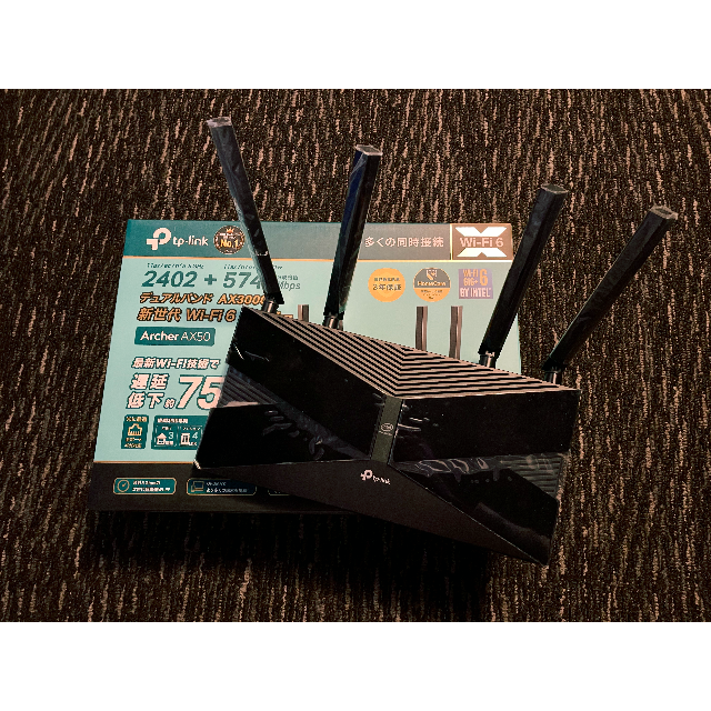 tp-link Archer AX50 Wi-Fi 6無線LANルーター4ポートUSB