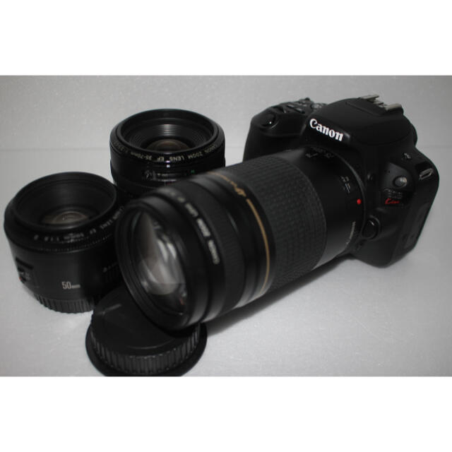 激安超安値 Canon - Canon EOS Kiss X9 標準&望遠&単焦点トリプル 