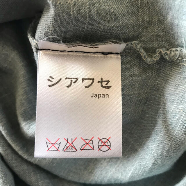 新品　刺繍デニムシャツ リネンシャツ レディースのトップス(シャツ/ブラウス(長袖/七分))の商品写真