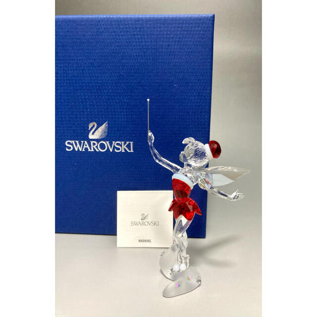 SWAROVSKI(スワロフスキー)のスワロフスキー　クリスマス　ティンカーベル　2012年限定　ディズニー エンタメ/ホビーの美術品/アンティーク(ガラス)の商品写真