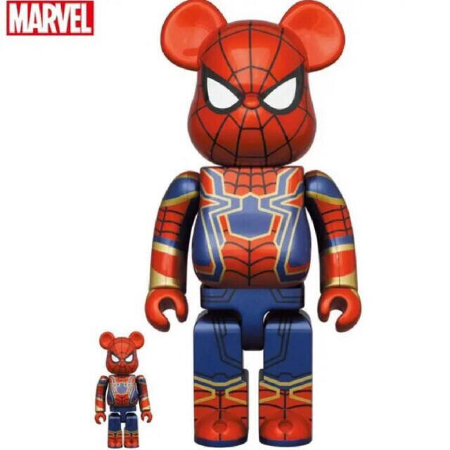 エンタメ/ホビーBE@RBRICK IRON SPIDER 100% & 400% 新品未開封