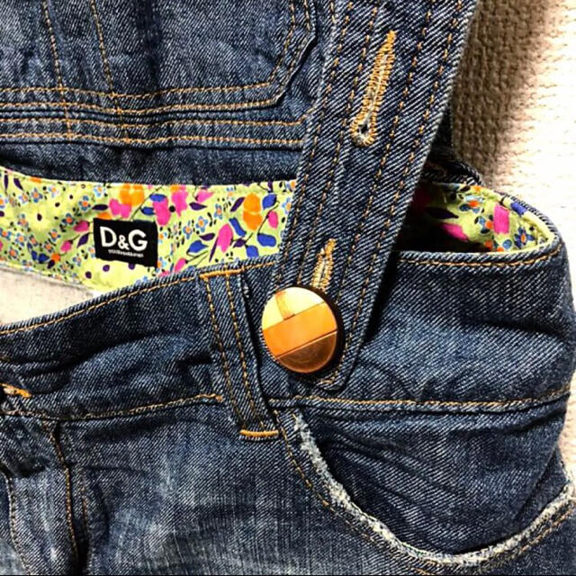 DOLCE&GABBANA(ドルチェアンドガッバーナ)のsize26/40◆匿名配送☆D&G◆ドルガバ デニム サロペット インディゴ レディースのパンツ(サロペット/オーバーオール)の商品写真