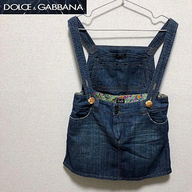 DOLCE&GABBANA(ドルチェアンドガッバーナ)のsize26/40◆匿名配送☆D&G◆ドルガバ デニム サロペット インディゴ レディースのパンツ(サロペット/オーバーオール)の商品写真