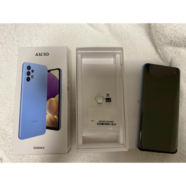 品多く galaxxxy - Galaxy A32 5G SCG08オーサムブルー ホワイト SIM