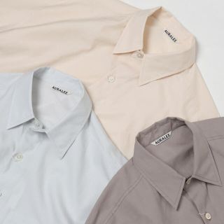 ワンエルディーケーセレクト(1LDK SELECT)のタグ付き　オーラリー　WASHED FINX TWILL BIG SHIRTS(シャツ)