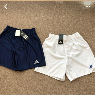 アディダス(adidas)のadidas サッカーゲームパンツ　160 紺色　白色(ウェア)