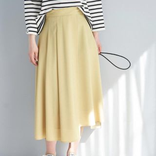 ロペピクニック(Rope' Picnic)の【新品】ROPE'PICNIC  ラップ風アシメヘムスカート(ロングスカート)