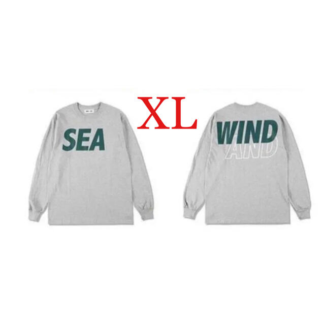 WIND AND SEA S/L T-shirt Grey-Green XL - Tシャツ/カットソー(七分/長袖)