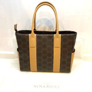 ニナリッチ(NINA RICCI)の【新品未使用】ニナリッチ　NINA RICCI タグあり　バッグ　ブラウン　茶(ハンドバッグ)