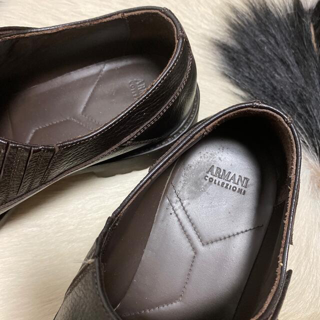 Emporio Armani(エンポリオアルマーニ)のアルマーニ　ARMANI 茶革靴　ビジネス　ブラウン　40  25cm メンズの靴/シューズ(ドレス/ビジネス)の商品写真