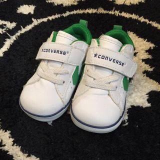 コンバース(CONVERSE)のコンバース★ベビーシューズ 緑(スニーカー)