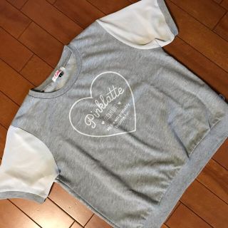 ピンクラテ(PINK-latte)のピンクラテ　ハート模様の可愛いＴシャツ(カットソー(半袖/袖なし))