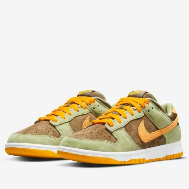 NIKE DUNK LOW SE OLIVE GOLD 28 メンズ