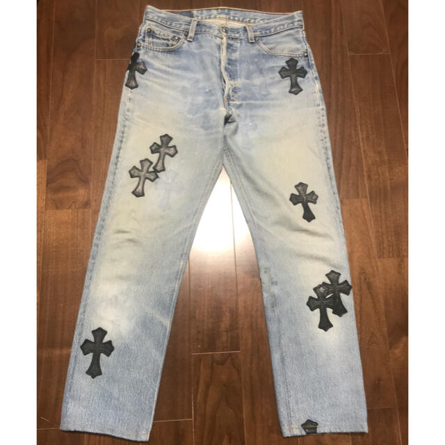 Chrome Hearts(クロムハーツ)のkko様専用　クロムハーツ  クロスパッチ　デニム　リーバイス　501 メンズのパンツ(デニム/ジーンズ)の商品写真