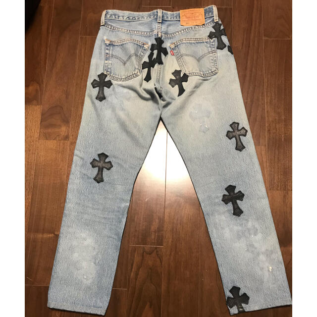 Chrome Hearts(クロムハーツ)のkko様専用　クロムハーツ  クロスパッチ　デニム　リーバイス　501 メンズのパンツ(デニム/ジーンズ)の商品写真