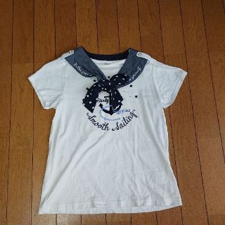 メゾピアノジュニア(mezzo piano junior)のmezzo pianoジュニア マリン風Tシャツ 150 M(Tシャツ/カットソー)