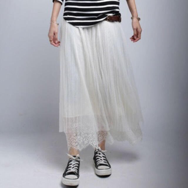 antiqua(アンティカ)のアンティカ  antiqua チュールスカート　美品 レディースのスカート(ロングスカート)の商品写真