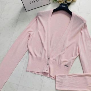 フォクシー(FOXEY)の♡美品♡FOXEY フォクシー　レーヨン ニット　カーディガン(カーディガン)