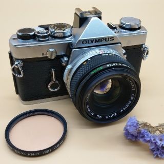 オリンパス(OLYMPUS)のオリンパス OM-1&ZUIKO MC AUTO-S 50mm F1.8 整備品(フィルムカメラ)