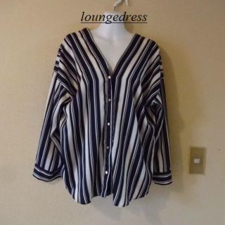 ラウンジドレス(Loungedress)のloungedressラウンジドレス♡マルチストライプバイヤスブラウス(シャツ/ブラウス(長袖/七分))