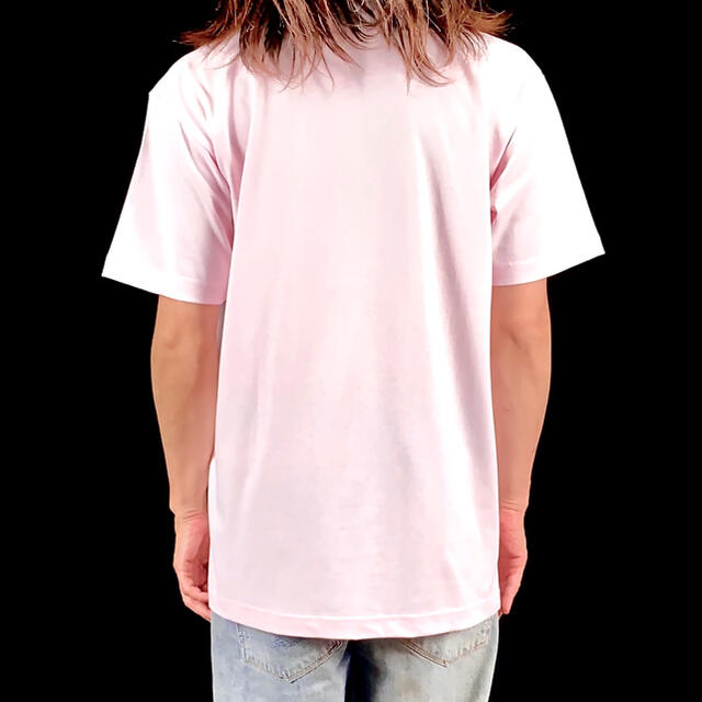 新品 ビッグプリント バンクシー BANKSY 死神スマイリー ピンク Tシャツ 3