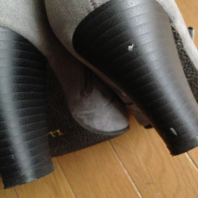 リボンフリルブーティ レディースの靴/シューズ(ブーツ)の商品写真