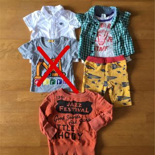 ジャンクストアー(JUNK STORE)の男の子子供服★80センチ★ジャンクストア西松屋★Tシャツポロシャツ(Ｔシャツ)