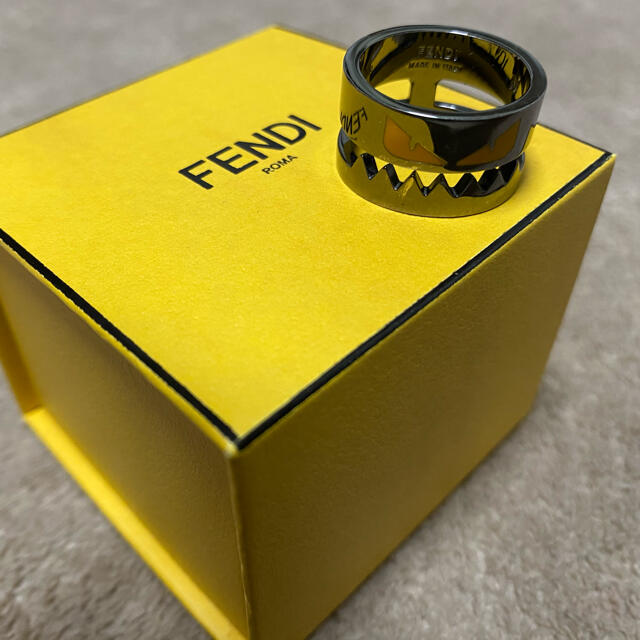 【稀少】FENDI モンスター バグズ シルバー リング 21号