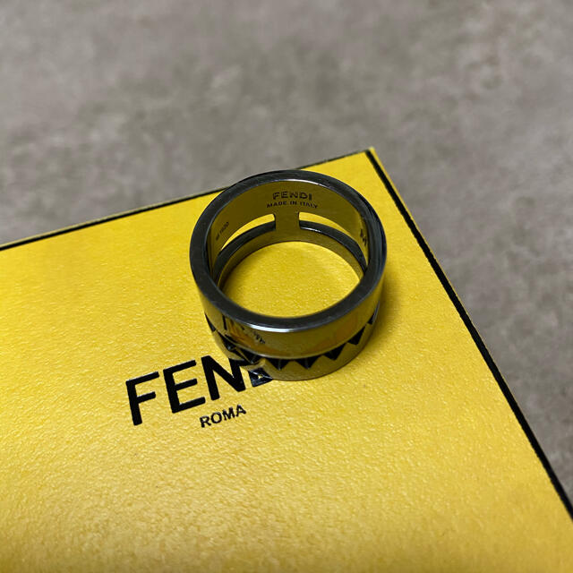 【稀少】FENDI モンスター バグズ シルバー リング 21号