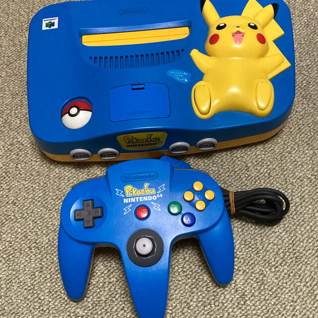 【希少品】ニンテンドー64 ピカチュウ ブルー 本体